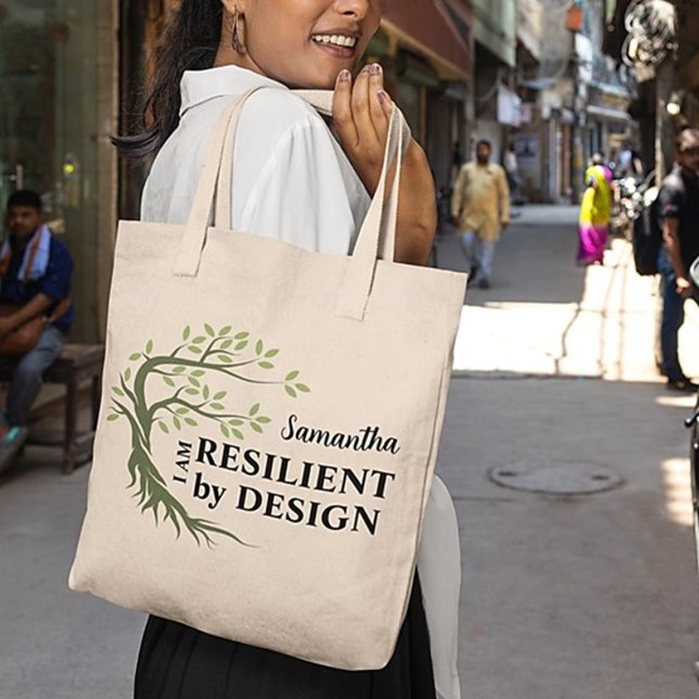 Tote Bag RÉSILIANT PAR LA CONCEPTION Inspirationnelle (Créateur téléchargé)