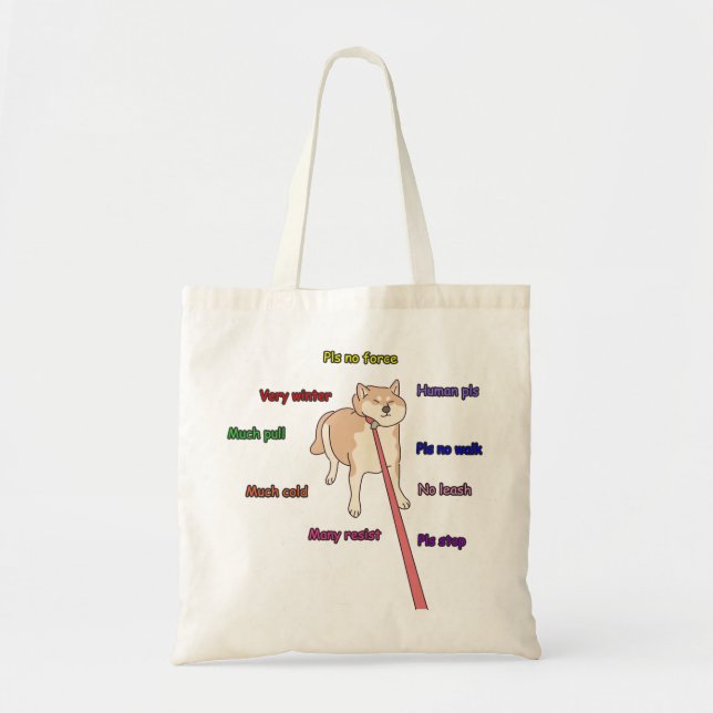 Tote Bag Résistance à Shiba inu (Devant)