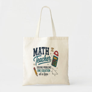 Tote Bag Résolveur de problèmes de professeur de mathématiq