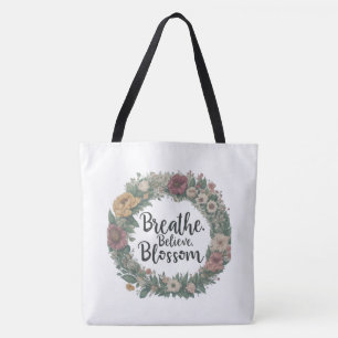 Tote Bag Respire, Croyez-Vous, Blossom Shoulder Fourre-tout