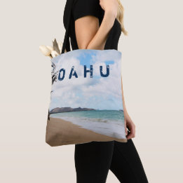 Tote Bag Ressacs et plage d'Oahu Hawaï