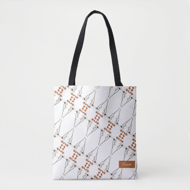 Tote Bag Ressort Grand motif floral (Devant)