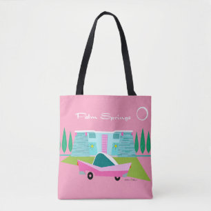 Tote Bag Ressorts Palm Rose Retro Fourre-tout