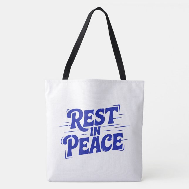 Tote Bag Rest in peace (Devant)