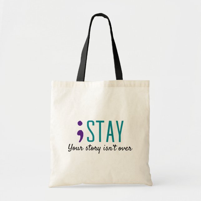 Tote Bag RESTER votre histoire n'est pas sur la prévention  (Devant)