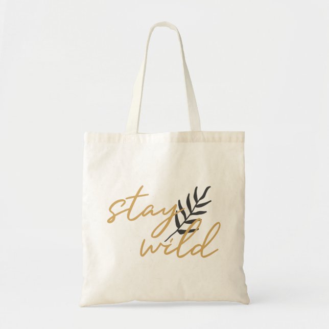 Tote Bag Restez à l'abri (Devant)