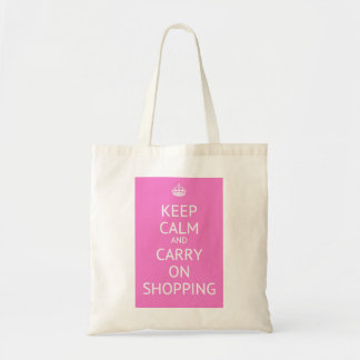 Tote Bag Restez calme et continuez à faire du shopping