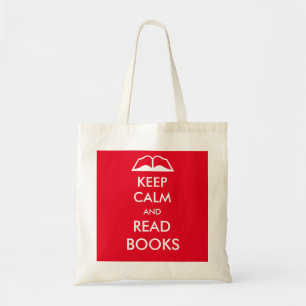 Tote Bag Restez calme et lisez des livres