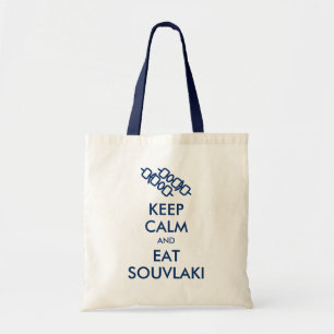 Tote Bag Restez Calme Et Mangez Souvlaki