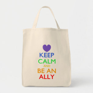 Tote Bag Restez calme et soyez un allié