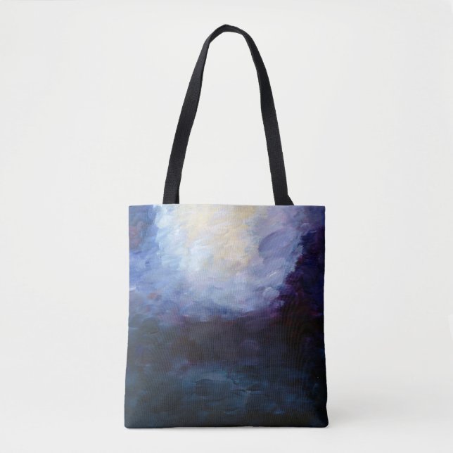 Tote Bag Résumé métaphysique Blue Art Fourre-tout (Devant)