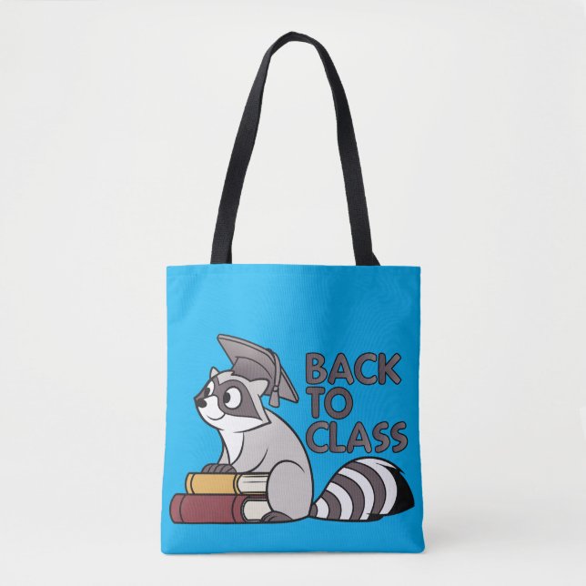 Tote Bag Retour à la classe 2025 Raccoon Design (Devant)