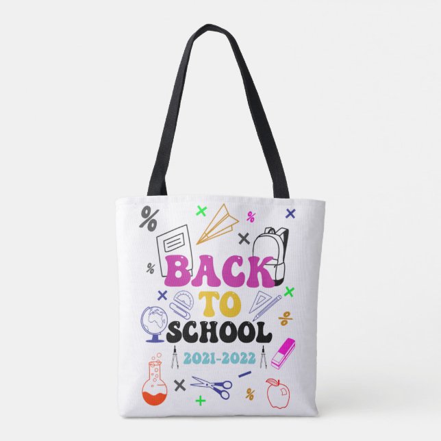 Tote Bag Retour À L'École | Meilleur cadeau pour le 1er jou (Dos)