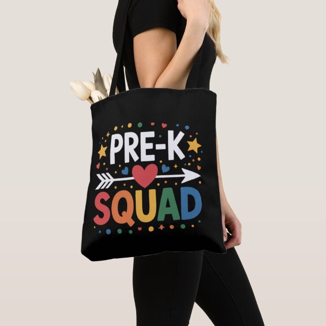 Tote Bag Retour à l'école Premier jour de la maternelle (De près)