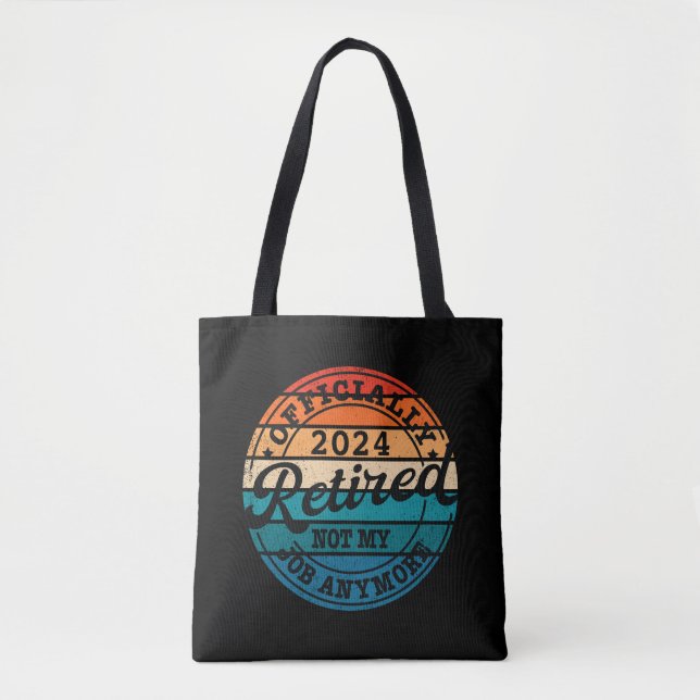 Tote Bag Retraite personnalisée officiellement à la retrait (Devant)