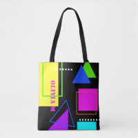 RETRO 80s MODE NEON FLUORO BOLD IMPRIMER GÉOMÉTRIQ