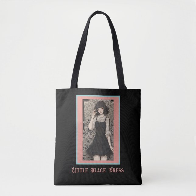 Tote Bag Retro Anime Little Black Robe Carrall (Devant)