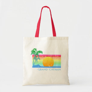 Tote Bag Retro Beach Grand Cayman