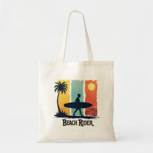 Tote Bag 🌴 Retro Beach Rider Surf Style