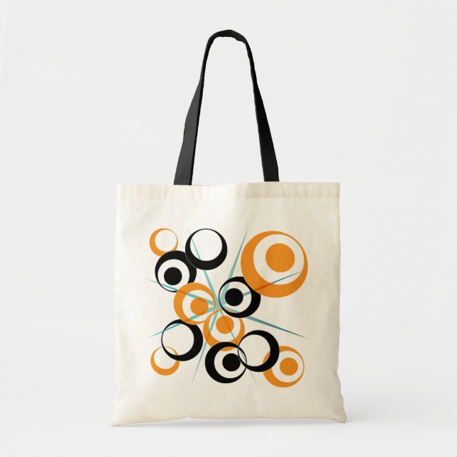 Tote Bag Rétro conception de cercle (Devant)