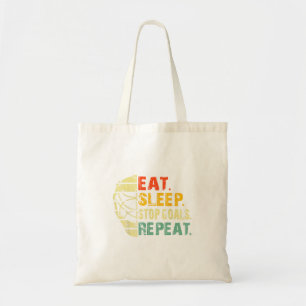 Tote Bag Rétro drôle manger dormir arrêter buts répéter hoc