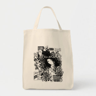 Tote Bag Retro Fashion Diva Swirled