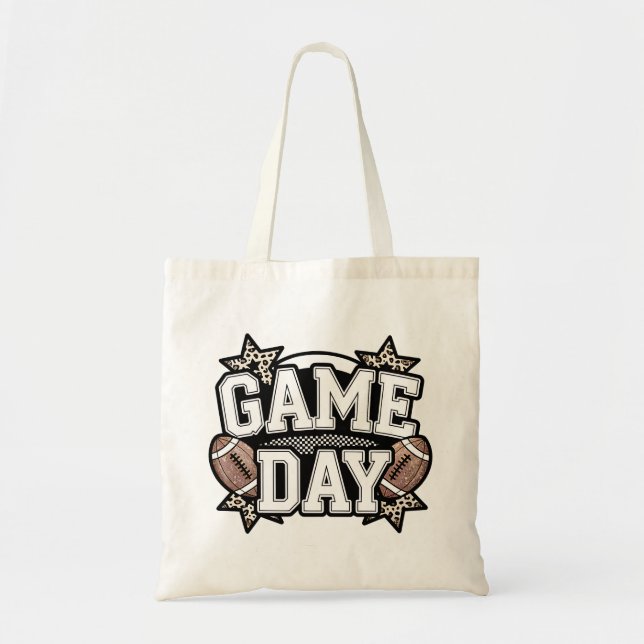 Tote Bag Retro Football Game Day (Devant)