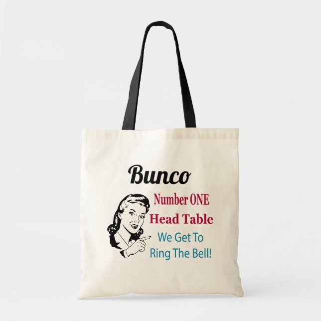 Tote Bag Retro Funny Bunco (Devant)