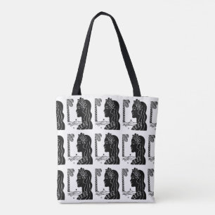 Tote Bag Retro Hawaiian Hula Girl
