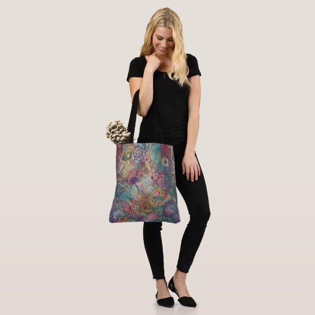 Tote Bag Retro Hippie : Imaginaire Fourre-tout (Sur le modèle)