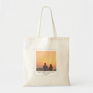 Tote Bag Retro instantanée photo couple amis noms personnal