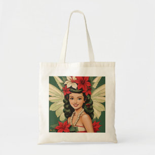 Tote Bag Retro les années 50 Tropical Christmas Princesse