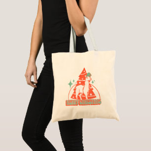 Tote Bag Retro Llama Alpaca Caractère animal de Noël