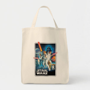 Tote Bag Rétro Luke Skywalker, Leia, & Han Solo Cinématogra
