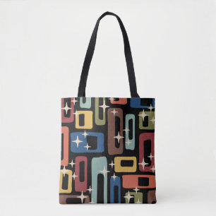 Tote Bag Retro Mid-Century Moderne Abstrait