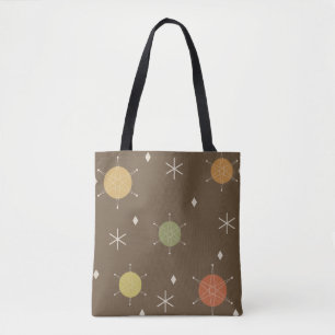 Tote Bag Retro Mid Mod Starburst Sky Multicolore