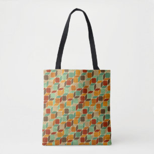 Tote Bag Rétro motif géométrique 4