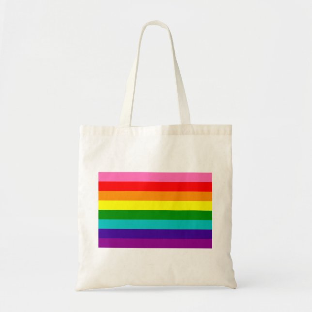 Tote Bag Retro Rainbow 8 Pride (Devant)