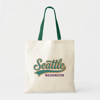 Tote Bag Rétro Seattle Washington Typographie Vintage