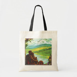 Tote Bag Retro Space Travel Poster-Une mission de science d