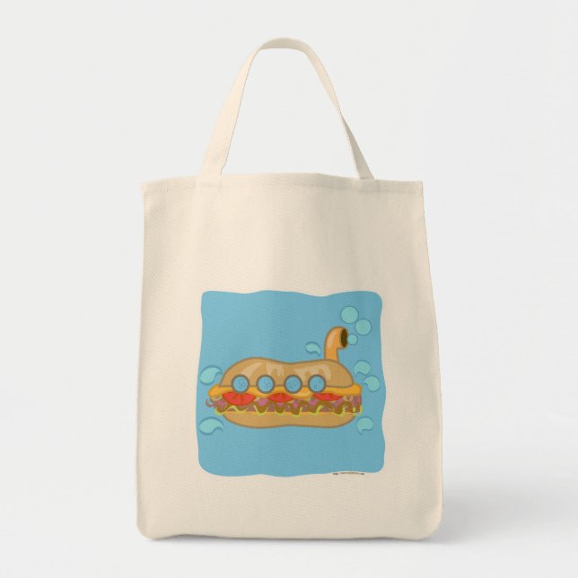 Tote Bag Retro Sub Sandwich Tasty Dessin Dessin (Devant)