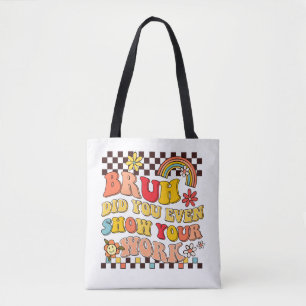Tote Bag Retro super brume montrer votre cadeau professeur 