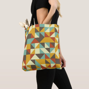 Tote Bag Retro Triad Kaleidoscope
