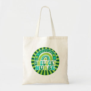 Tote Bag Retro Une infirmière chanceuse St. Patrick's Day
