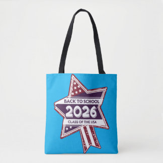 Tote Bag Retro USA Class of 2026 Retour à l'école