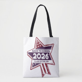 Tote Bag Retro USA Class of 2026 Retour à l'école