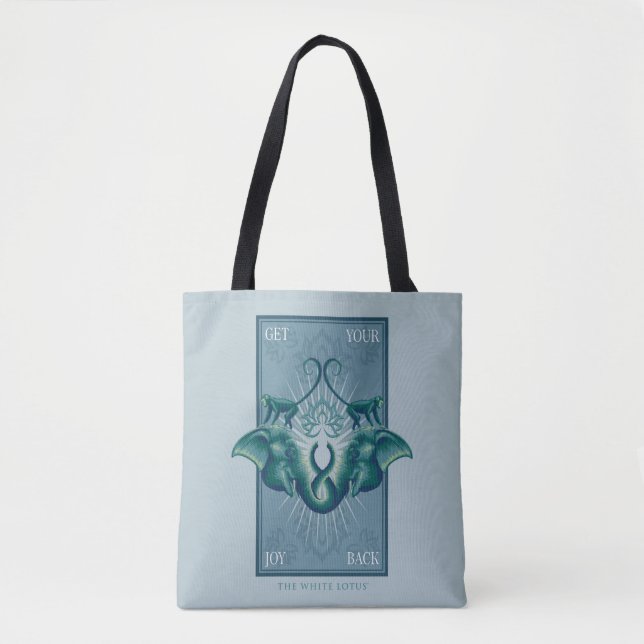 Tote Bag Retrouvez votre joie - Le Lotus Blanc (Devant)