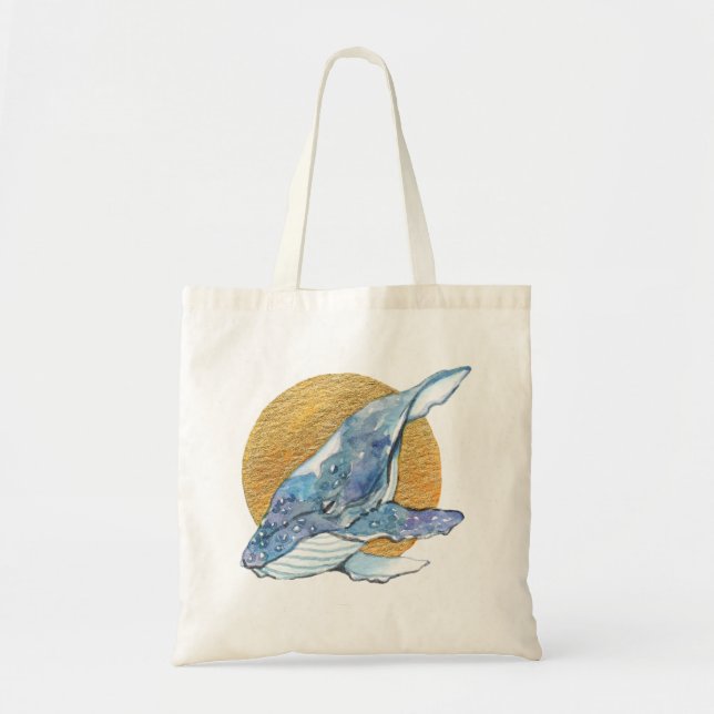 Tote Bag Rêve de baleines (Devant)