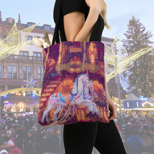 Tote Bag rêve d'enfance - vieux cheval carousel Fourre-tout