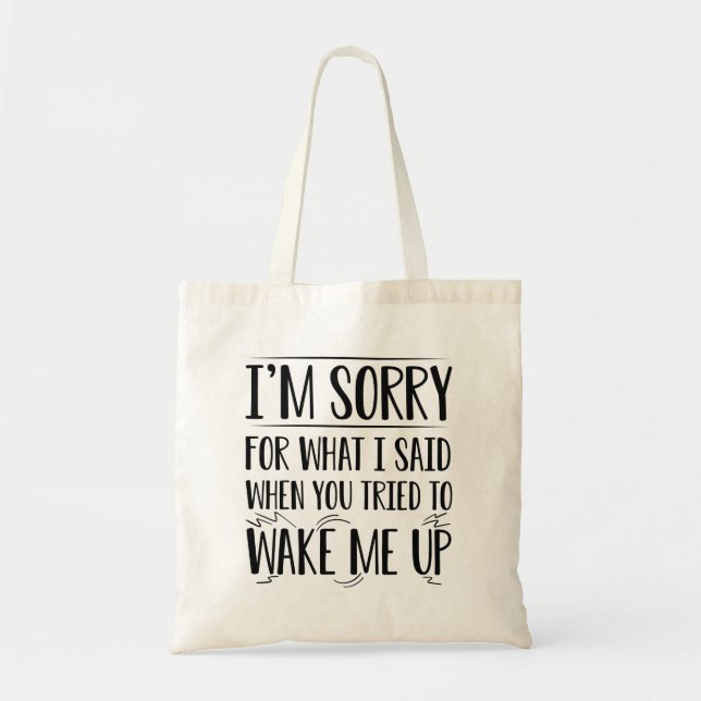 Tote Bag Réveille-moi (Devant)